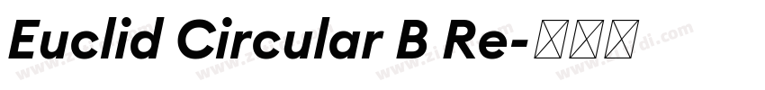Euclid Circular B Re字体转换